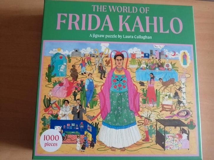 NOUVEAU Puzzle 1000 pièces The World of Frida Kahlo + Poster, Hobby en Vrije tijd, Denksport en Puzzels, Nieuw, Legpuzzel, Ophalen of Verzenden