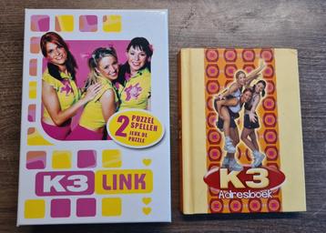 K3 OG adresboek / 2 puzzelspel beschikbaar voor biedingen