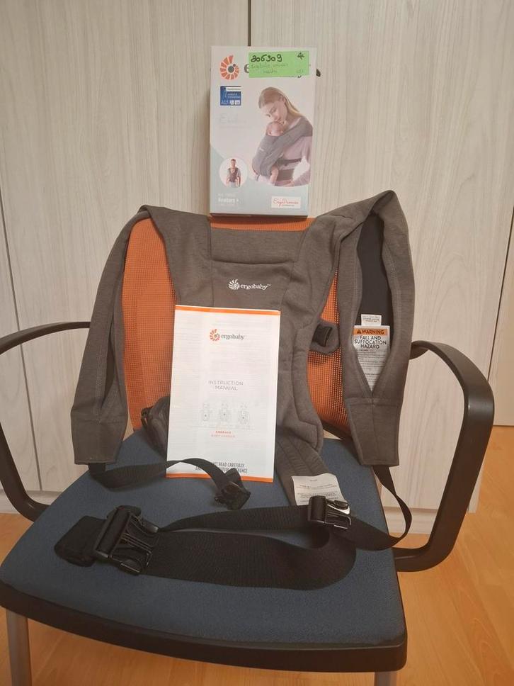Ergobaby draagzak Embrace - grijs / NIEUWSTAAT!, Kinderen en Baby's, Babydragers en Draagdoeken, Zo goed als nieuw, Draagdoek