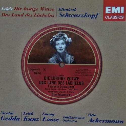 Land des Lächelns/Lustige Witwe - Schwarzkopf/Gedda/Ackerman, Cd's en Dvd's, Cd's | Klassiek, Zo goed als nieuw, Opera of Operette
