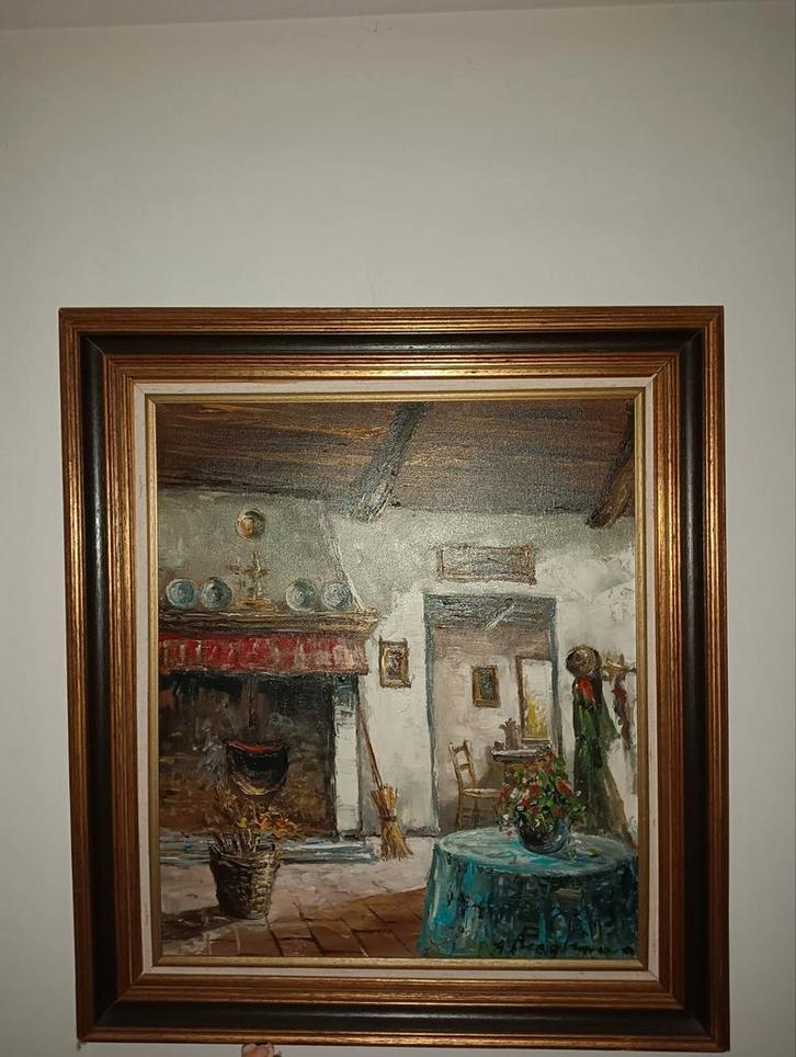 Kasteelhoeve, Antiek en Kunst, Kunst | Schilderijen | Klassiek, Ophalen