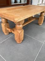 massief eiken salontafel, Huis en Inrichting, Ophalen, 100 tot 150 cm, 50 tot 75 cm, Eikenhout