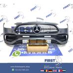 W206 AMG LINE VOORBUMPER GRIJS + STARS GRIL 2021-2024 origin, Auto-onderdelen, Gebruikt, Ophalen of Verzenden, Bumper, Mercedes-Benz