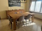 Complete eetplaats, Ophalen, Zo goed als nieuw, Hout, 4 tot 6 stoelen