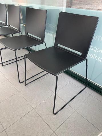 4 x Zwarte vergaderstoel, Huis en Inrichting, Ophalen, Overige materialen, Zwart, Nieuw