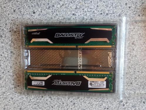 Kit Dual Channel DDR3 Crucial Ballistix Sport, Computers en Software, RAM geheugen, Zo goed als nieuw, DDR3, Ophalen