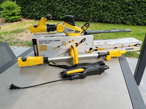 Telescopische heggenschaar POWXG2042, Tuin en Terras, Heggenscharen, Zo goed als nieuw, Elektrisch, Ophalen