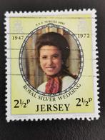 Jersey 1972 - zilveren huwelijksjubileum - Prinses Anne, Postzegels en Munten, Postzegels | Europa | UK, Ophalen of Verzenden