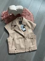 Beige lederen vest, Kleding | Dames, Truien en Vesten, Nieuw, Beige, Ophalen of Verzenden