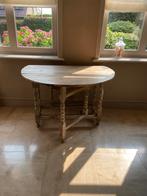 Antieke grenen gate leg tafel met mooie patina, Ophalen, Gebruikt, Rond, 75 cm of meer