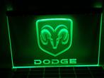 Dodge verlichting mancave garage decoratie 3d led lamp kado, Collections, Marques & Objets publicitaires, Table lumineuse ou lampe (néon)