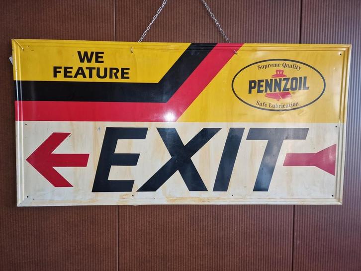 pennzoil reclame bord, Verzamelen, Merken en Reclamevoorwerpen, Gebruikt, Ophalen
