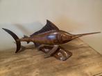 Houten zwaardvis  handgesneden, Antiek en Kunst, Ophalen