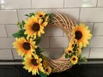 KRANS ZONNEBLOEMEN 30CM, Huis en Inrichting, Woonaccessoires | Kransen, Ophalen of Verzenden, Nieuw
