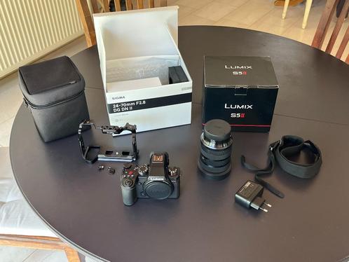 Lumix S5II + Sigma 24-70 f2.8 Art II + Smallrig cage, Audio, Tv en Foto, Fotocamera's Digitaal, Zo goed als nieuw, Compact, Overige Merken