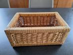 rechthoekige rieten mand, Gebruikt, Mand, Ophalen of Verzenden, Riet