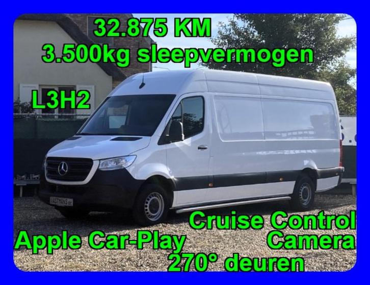 Mercedes-Benz Sprinter 315 31.000€ + BTW 3.500kg Sleep L3 H2, Auto's, Bestelwagens en Lichte vracht, Bedrijf, Te koop, ABS, Achteruitrijcamera