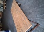 Salontafel bijzettafel hout metaal landelijk, Ophalen, Gebruikt, Metaal