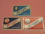 3 oude losse speelkaarten Krüger export - pils (164), Collections, Enlèvement ou Envoi, Comme neuf, Carte(s) à jouer