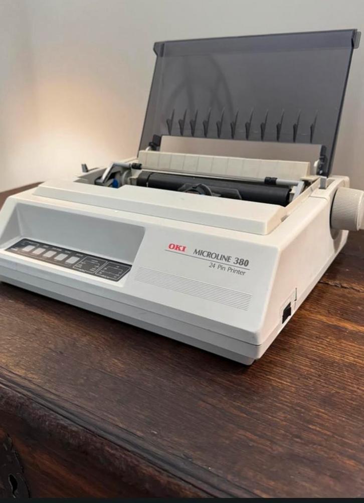 Zeldzame, vintage OKI Microline 380 24 Pin Printer, Computers en Software, Printers, Printer, Ophalen of Verzenden