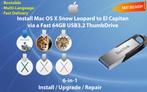 Installez Mac OS X 10.6.3-10.11.6 via une Clé USB de 64 Go!!, Informatique & Logiciels, MacOS, Envoi, Neuf
