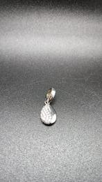 Zilveren druppelhanger met briljanten, Ophalen of Verzenden, Nieuw, Zilver, Zilver
