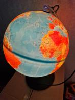 Wereldkaart met verlichte wereldbol, Ophalen of Verzenden, Verlicht, Zo goed als nieuw