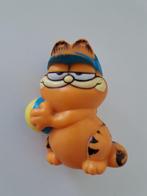 Vintage Garfield Figuur met strandbal en zonnepet, Verzamelen, Poppetjes en Figuurtjes, Gebruikt, Ophalen of Verzenden