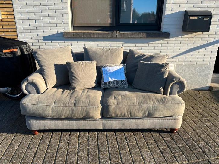 Gratis zetel, Huis en Inrichting, Zetels | Zetels, Gebruikt, Rechte bank, Driepersoons, 150 tot 200 cm, 100 tot 125 cm, Stof, Ophalen