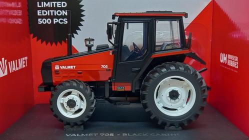 Valmet 705 Black Cabine Limited Edition 500 PCS UH, Hobby en Vrije tijd, Modelauto's | 1:32, Nieuw, Tractor of Landbouw, Universal Hobbies