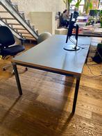 stevige stalen bureautafels met MDF-blad_linotop, Ophalen, Gebruikt, Bureau