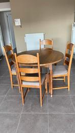 Ronde tafel met 6 stoelen, Huis en Inrichting, Ophalen, Gebruikt