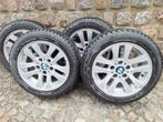 4 Roues BMW, pneus HIVER 205/55  R16, Auto-onderdelen, Banden en Velgen, Ophalen, Gebruikt, 16 inch, Banden en Velgen