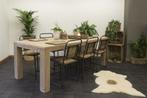 Mooie tafel van gebruikte steigerplanken, Ophalen of Verzenden, Nieuw