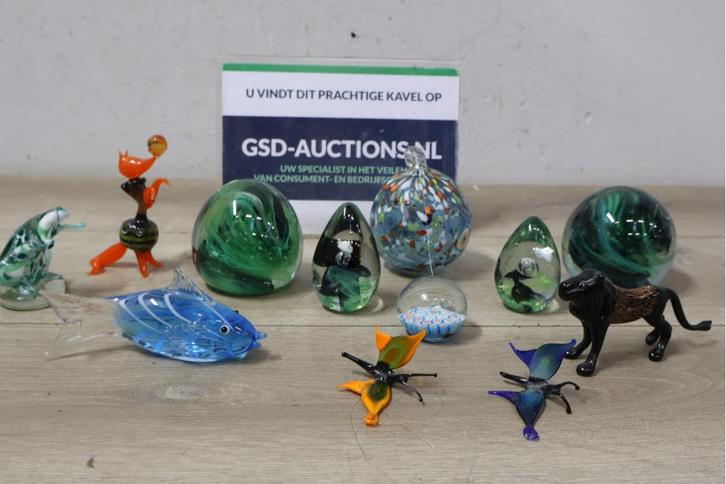 Verzameling Glazen Sculpturen, Huis en Inrichting, Woonaccessoires | Overige, Gebruikt, Ophalen of Verzenden