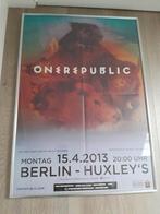 concertposter one republic, Rectangulaire vertical, Avec cadre, Comme neuf, Musique