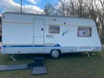 6 persoons caravan Burstner 490, Mocer, stapelbed, voortent, Caravans en Kamperen, Caravans, Dwars-stapelbed, Bedrijf, Treinzit