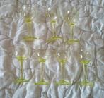 Uranium glazen 6 stuks vintage voetglazen OURALINE, Ophalen of Verzenden