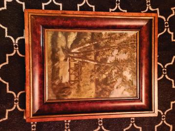 Landschapsschilderij - Gesigneerd "Hilla 57" beschikbaar voor biedingen