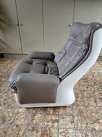 Zetel + Voetbankje, 75 à 100 cm, Moins de 150 cm, Vintage, Banc droit