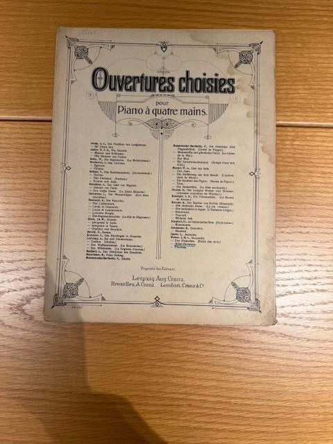 Weber – Jubel-Ouverture, piano vierhandig, Muziek en Instrumenten, Bladmuziek, Gebruikt, Artiest of Componist, Klassiek, Piano