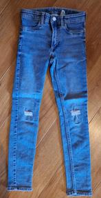 H&M blauwe skinny jeans 128, Pantalon, Enlèvement ou Envoi, Utilisé, H&m