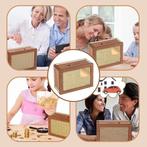 Spaarpot van hout met spaardoel SNELLE GRATIS LEVERING, Verzenden, Nieuw, Hout, Overige thema's