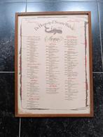 Oude menu affiche 1973, Ophalen of Verzenden