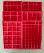 6 plateau's voor munten...verschillende afmetingen van roost, Ophalen of Verzenden