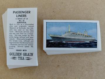Passenger Liners complete set 25 chromos ocean liners 1970 beschikbaar voor biedingen