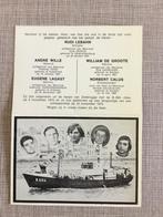 Schip B.604 IBIS + scheepsramp 1975  Zeebrugge, Blankenberge, Verzamelen, Bidprentjes en Rouwkaarten, Ophalen of Verzenden, Bidprentje