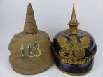 Pickelhaube, pinhelm Baden officier, WO1, WW1, Verzamelen, Verzenden, Helm of Baret