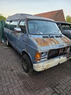 Dodge b150 b250 mopar 5.2 1984, Auto's, Automaat, Achterwielaandrijving, Blauw, Leder
