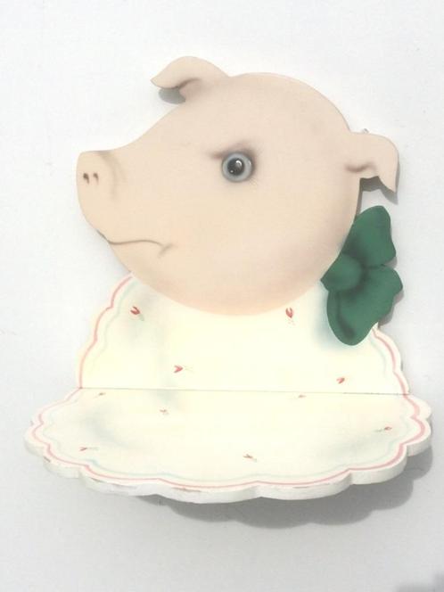 Rek ' Biggetje ' ouderwets ~ Retro ~ Vintage, Kinderen en Baby's, Kinderkamer | Inrichting en Decoratie, Zo goed als nieuw, Wanddecoratie